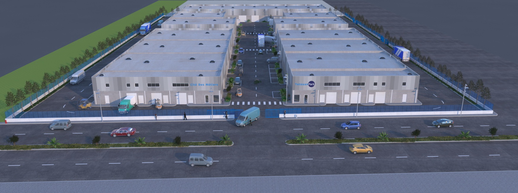 Cité des métiers : entrepôts en 2 phases (9 000 m²)